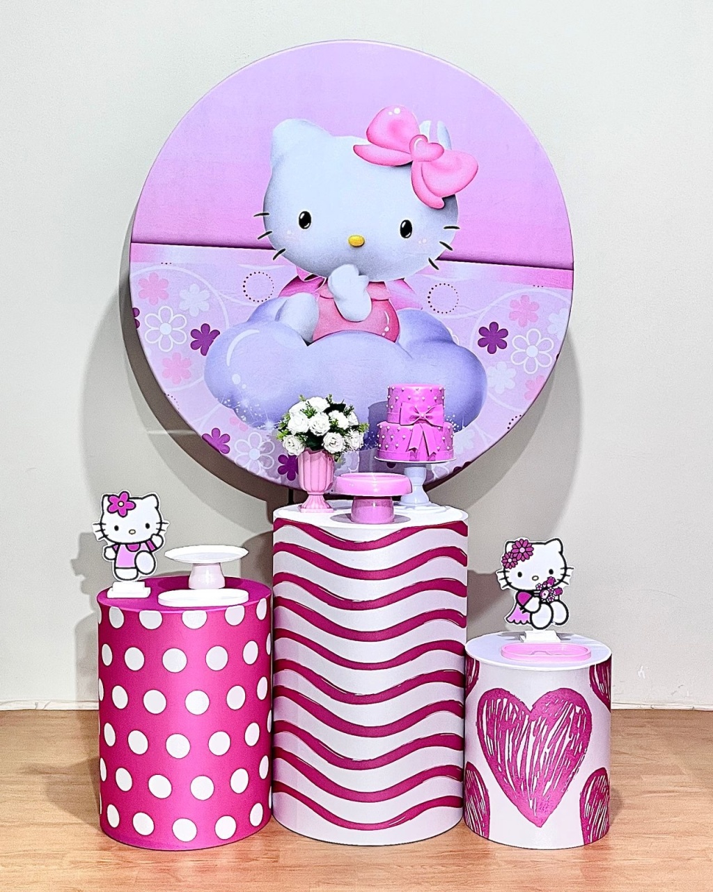 Hello Kitty - Kit Promocional Prata - FestAí Pegue Monte