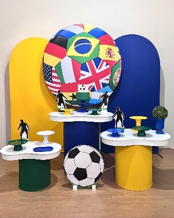 Copa Futebol - Kit Promocional C/Tampos Organicos E P. Romano Duplo - FestAí Pegue Monte