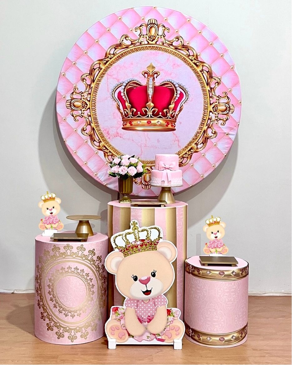 Ursinha Princesa - Kit Promocional Prata - FestAí Pegue Monte