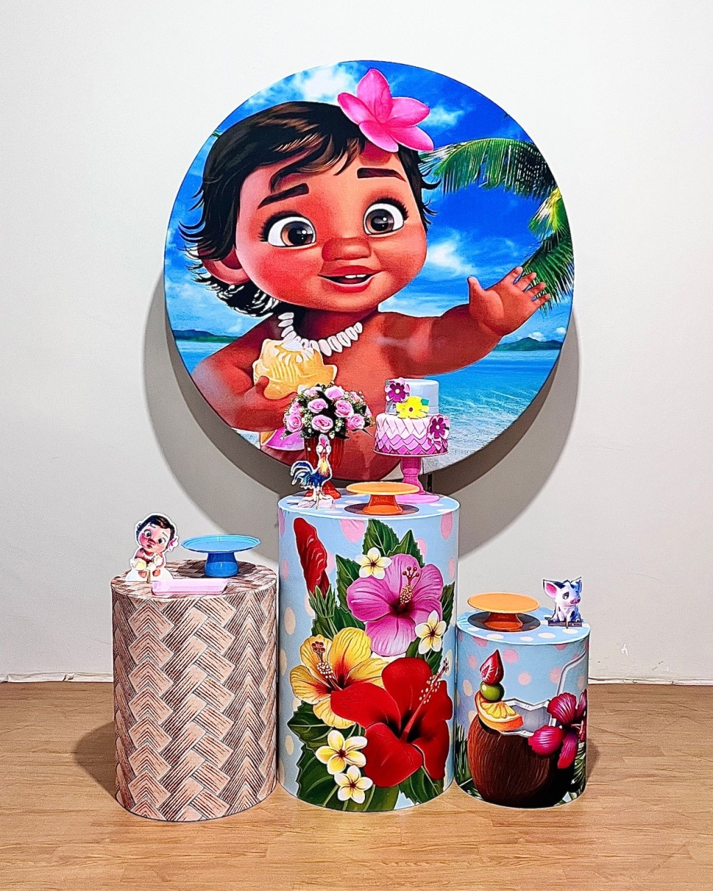 Moana Baby Ii - Kit Promocional Prata - FestAí Pegue Monte