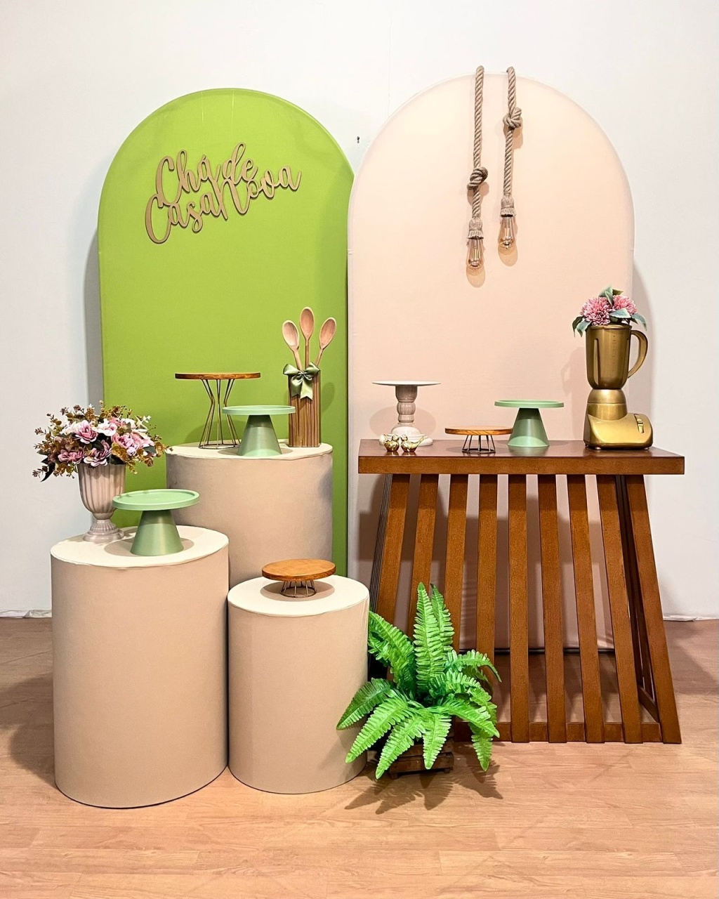Cha de Casa Nova - Comp. Bege E  Verde Ii - FestAí Pegue Monte