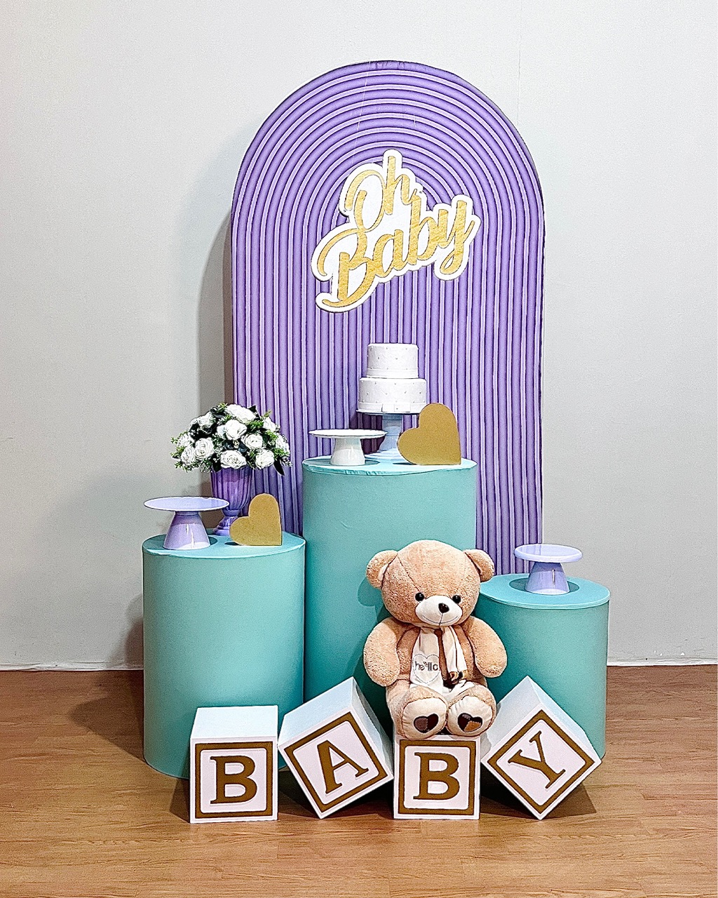 Oh Baby Lilas/Verde - Kit Promocional Prata C/Romano - FestAí Pegue Monte