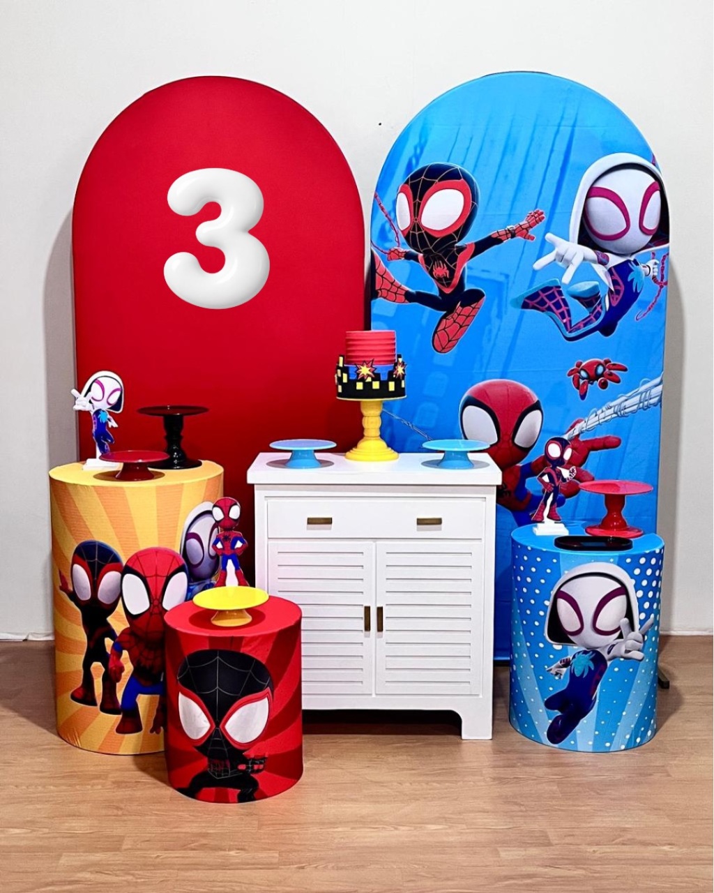Spidey E Seus Amigos - Kit Promocional Diamante C/Romano  - FestAí Pegue Monte