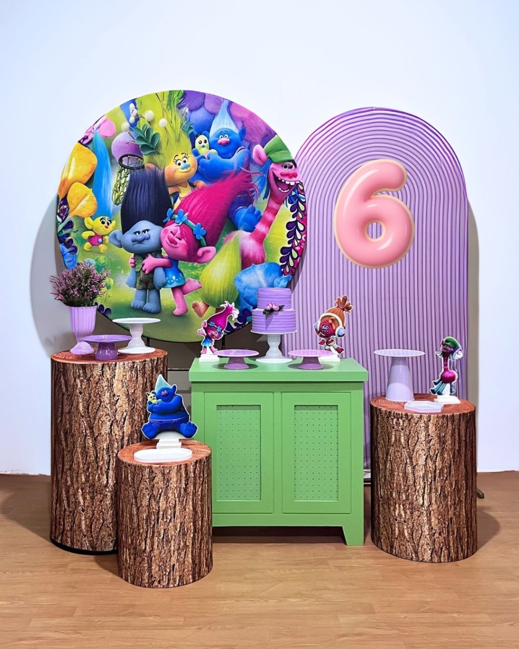 Trolls - Kit Promocional Diamante - FestAí Pegue Monte