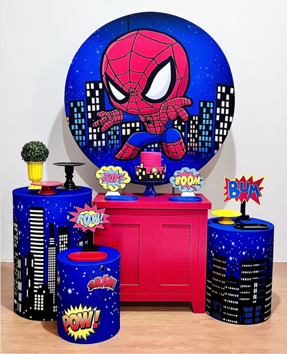 Homem Aranha Baby - Kit Promocional Ouro - FestAí Pegue Monte
