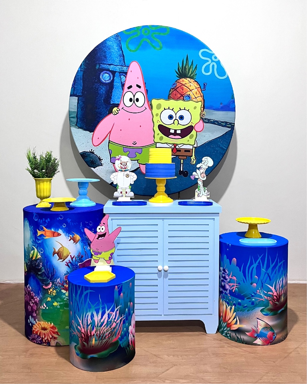 Bob Esponja - Kit Promocional Ouro  - FestAí Pegue Monte