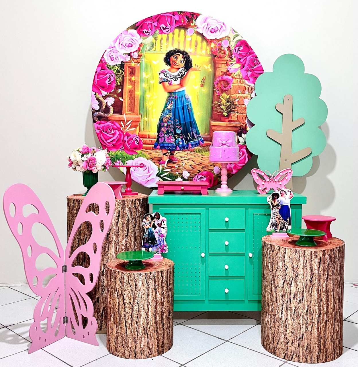 Encanto - Kit Promocional Diamante Com Arvore - FestAí Pegue Monte