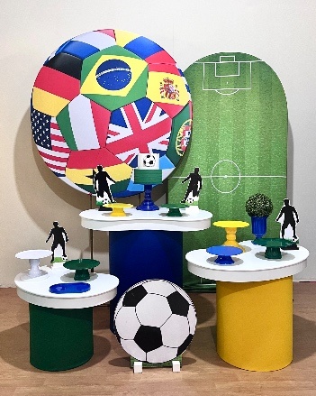 Copa Futebol - Kit Promocional C/Tampos Organicos E P. Romano - FestAí Pegue Monte