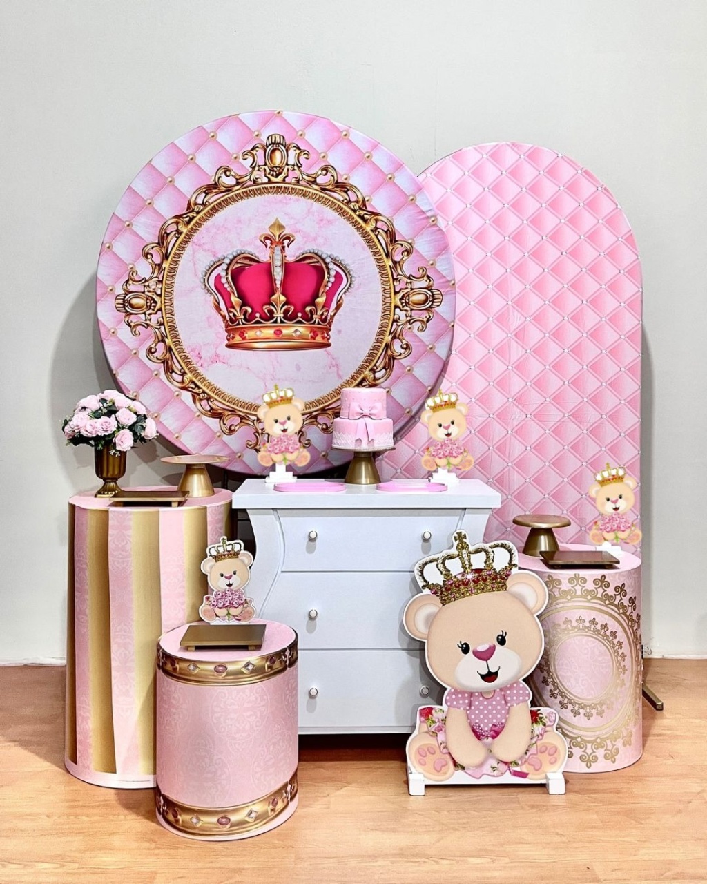 Ursinha Princesa - Kit Promocional Diamante - FestAí Pegue Monte