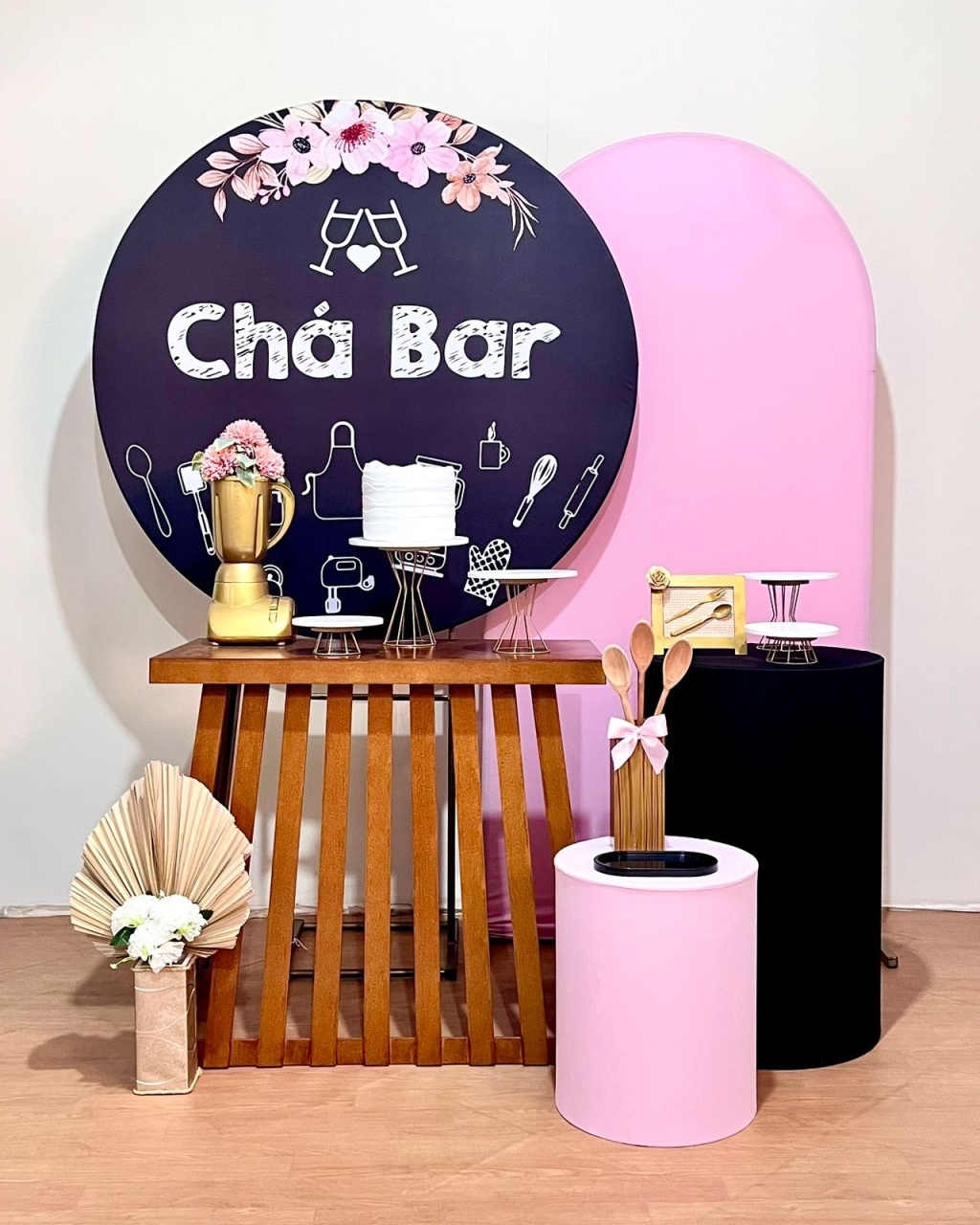 Cha Bar - Composição Mesa Rustica - FestAí Pegue Monte