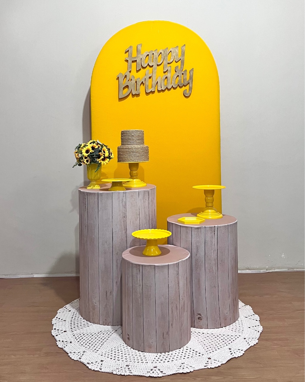 Kit Happy Bday - Amarelo - FestAí Pegue Monte