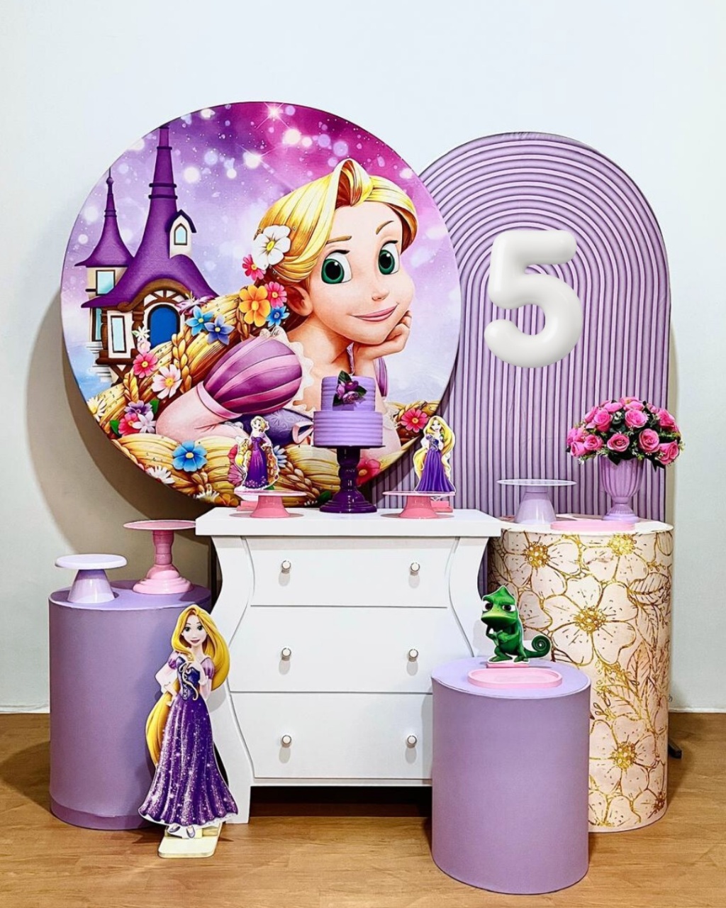 Princesa Rapunzel - Kit Promocional Diamante - FestAí Pegue Monte