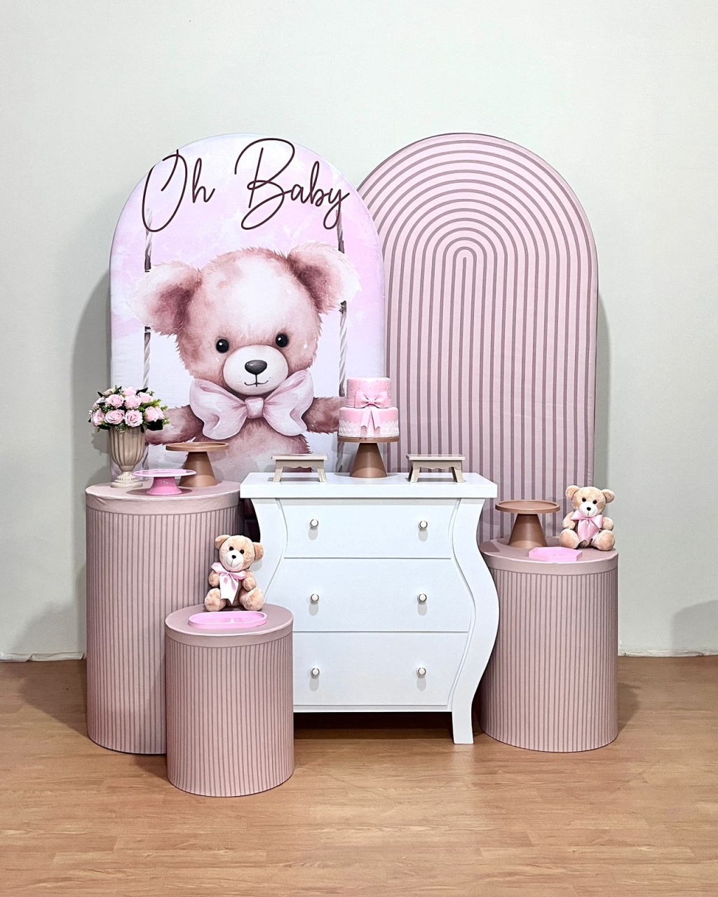  Oh Baby Ursinha Marrom Boho  - Composição - FestAí Pegue Monte