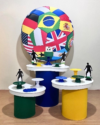 Copa Futebol - Kit Promocional Prata C/Tampos Organicos - FestAí Pegue Monte