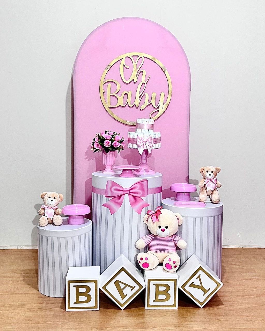 Laço Baby C/Ursinhas - C/Romano - FestAí Pegue Monte