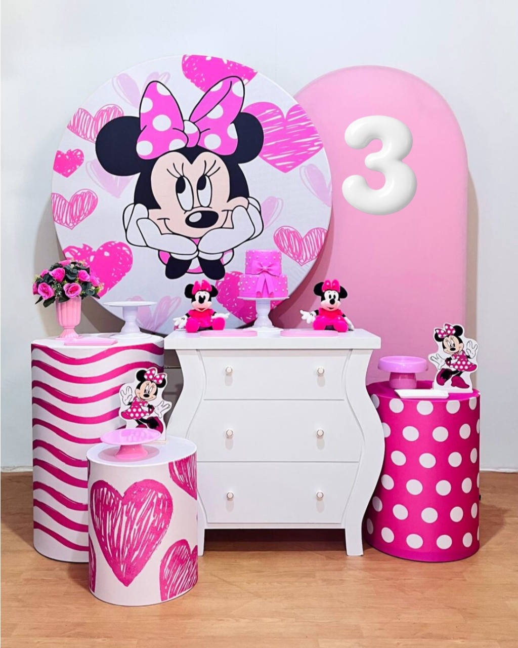 Minnie Rosa - Kit Promocional Diamante - FestAí Pegue Monte