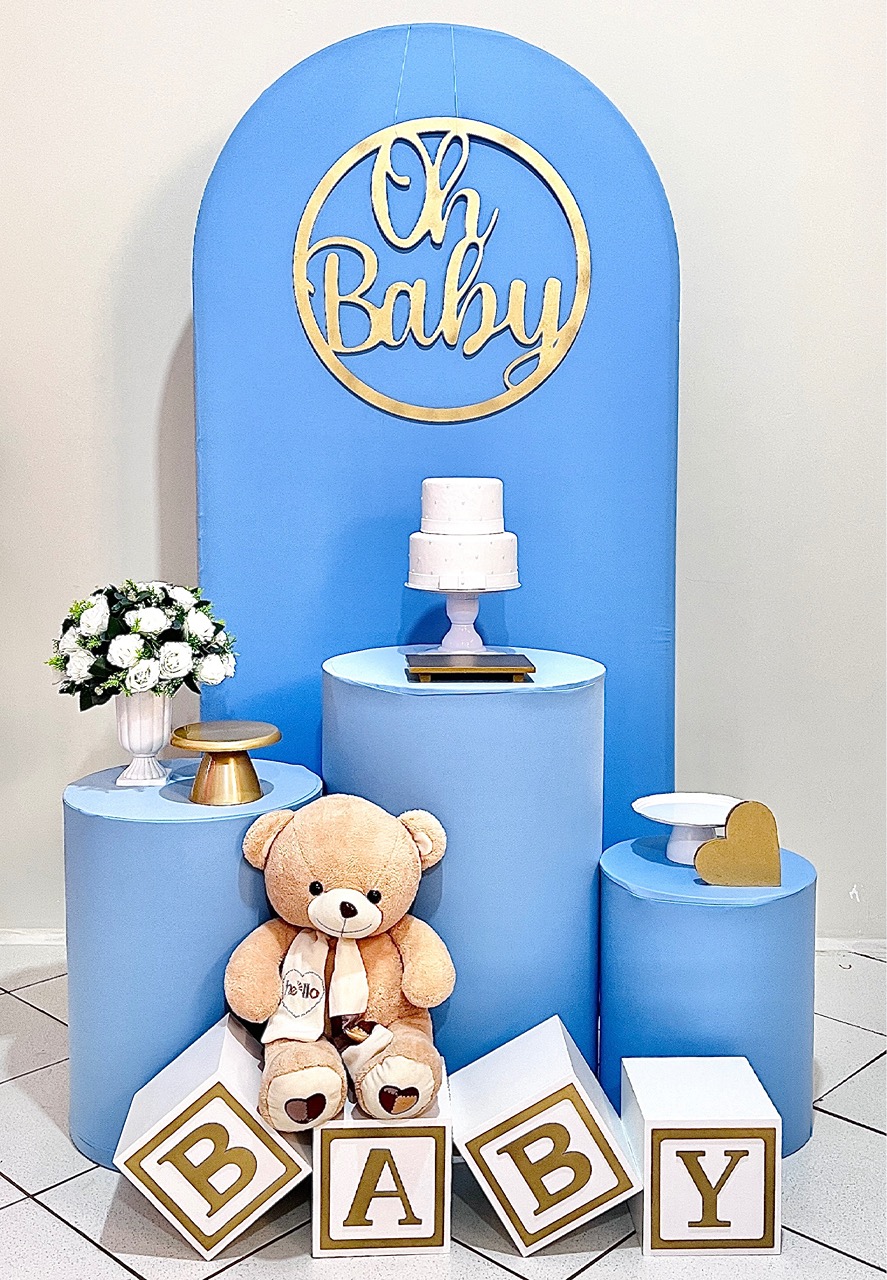 Oh Baby Azul Claro - Kit Promocional Prata C/Romano - FestAí Pegue Monte