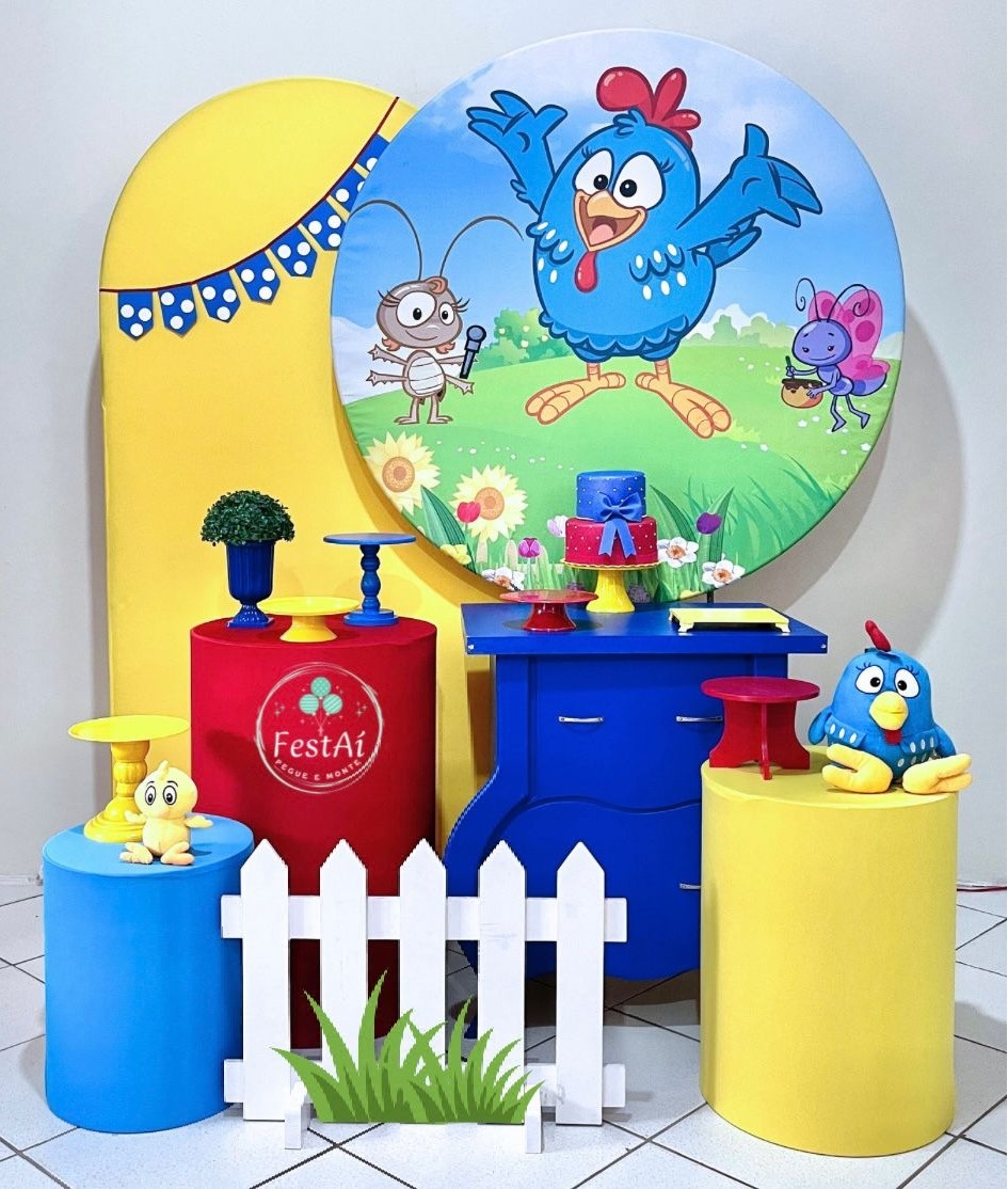 Galinha Pintadinha - Kit Promocional Diamante - FestAí Pegue Monte