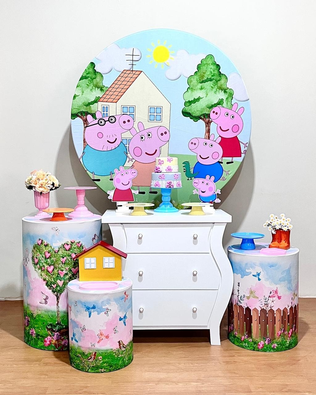 Peppa Pig -  Kit Promocional Ouro - FestAí Pegue Monte