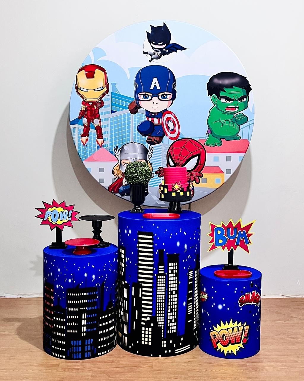 Vingadores Baby - Kit Promocional Prata - FestAí Pegue Monte