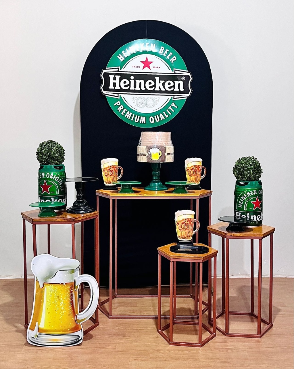 Heinehen - Kit Mesas Sextavadas - FestAí Pegue Monte
