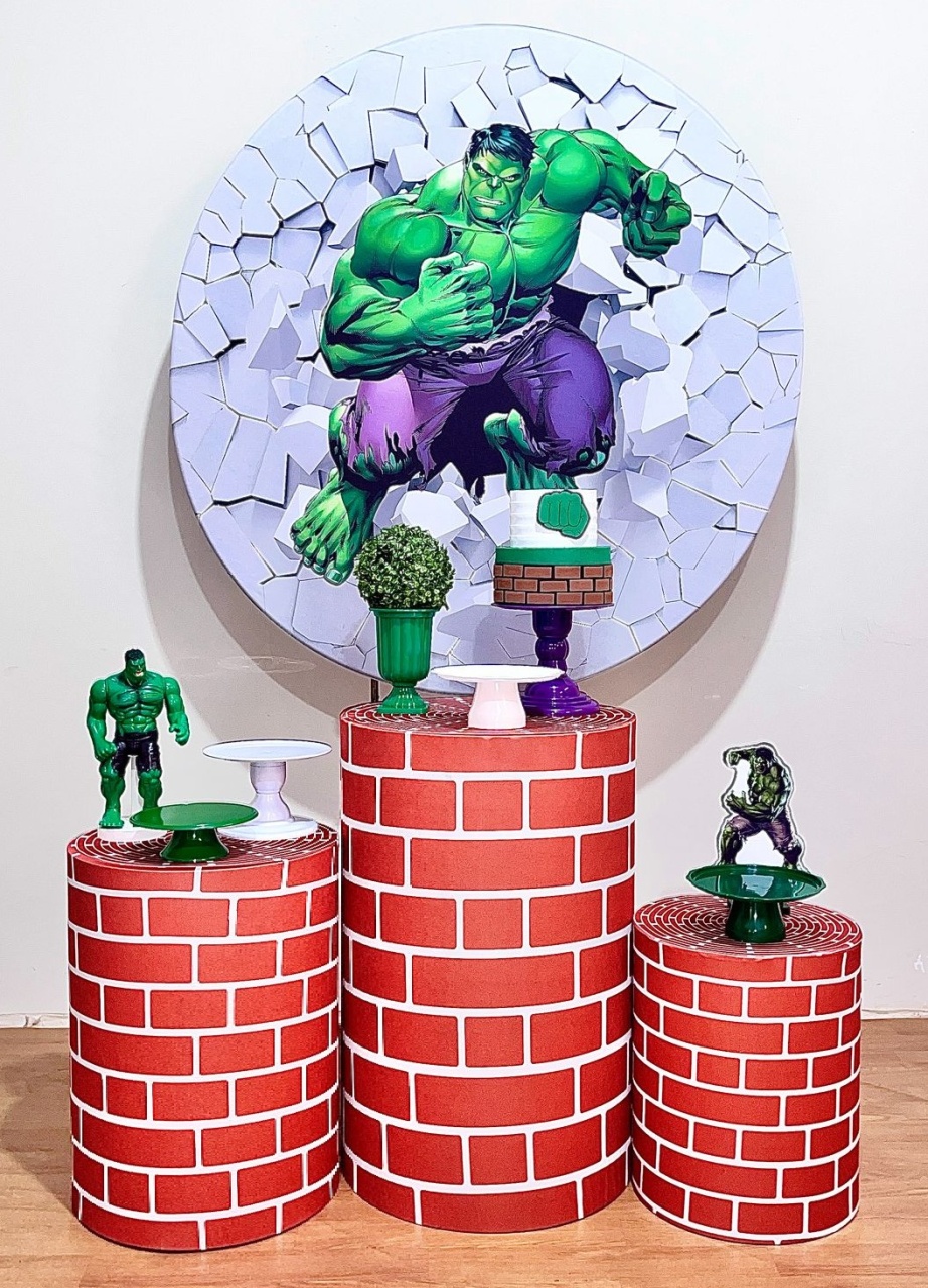 Hulk - Kit Promocional Prata  - FestAí Pegue Monte