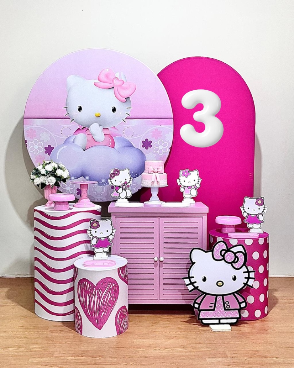 Hello Kitty - Kit Promocional Diamente - FestAí Pegue Monte