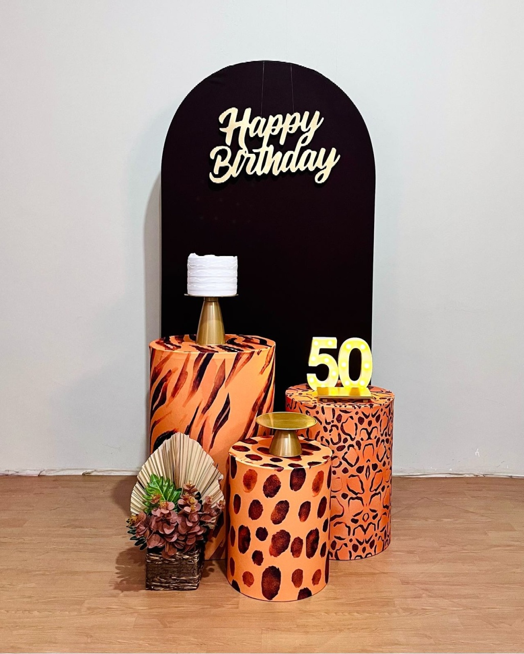 Kit Happy Bday - Animal Print Ii - FestAí Pegue Monte