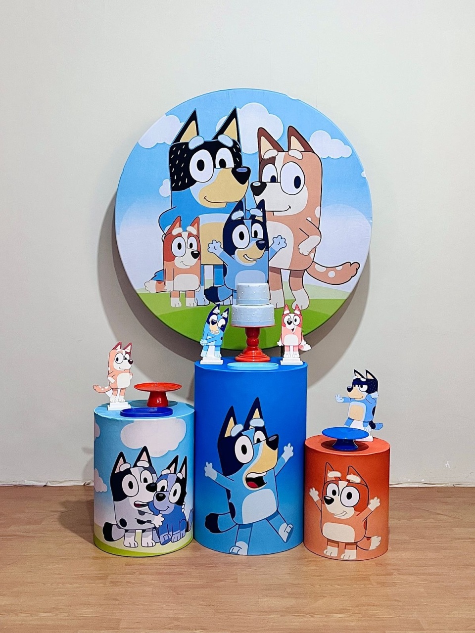 Bluey - Kit Promocional Prata - FestAí Pegue Monte