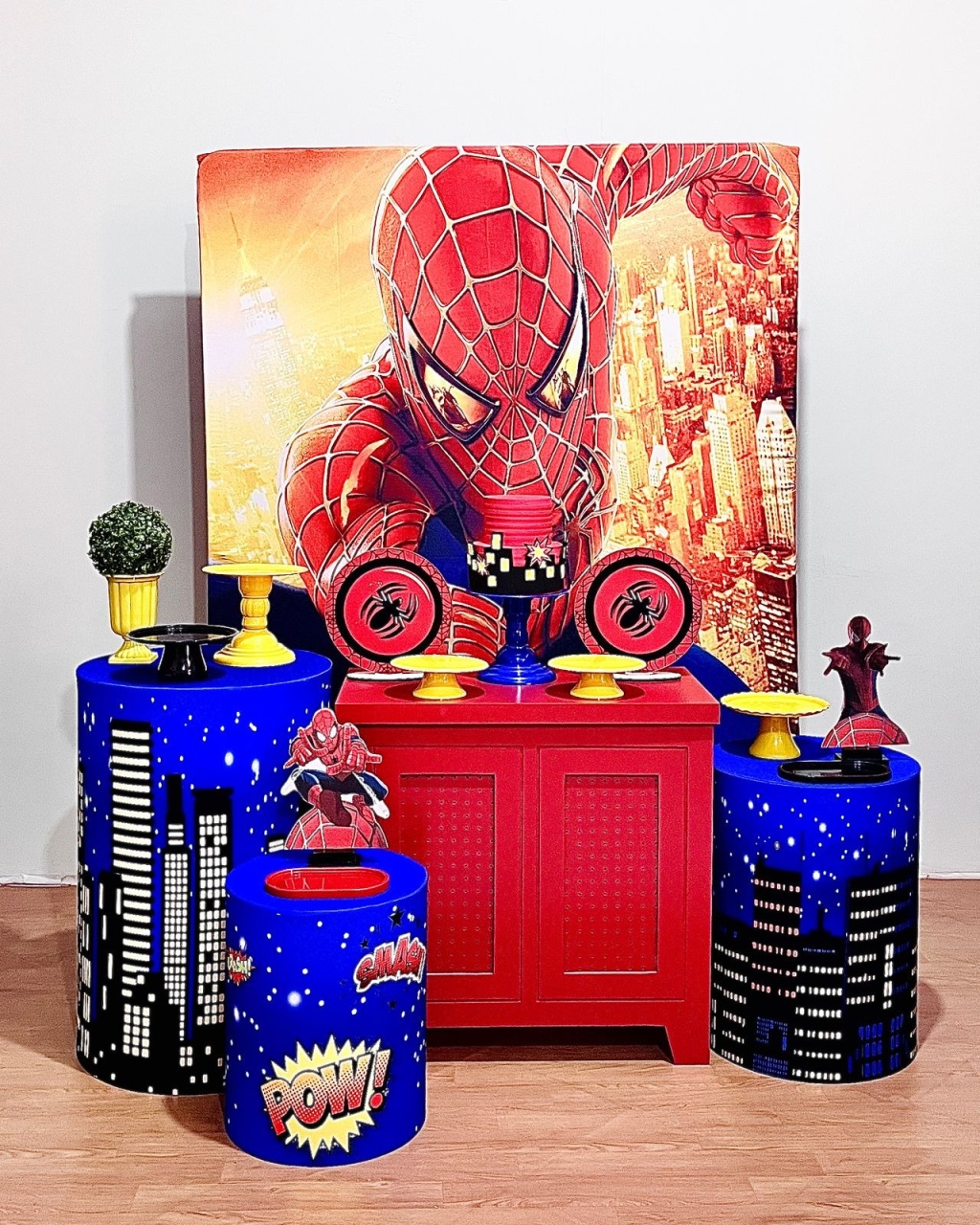 Homem Aranha - Kit Promocional Ouro - FestAí Pegue Monte