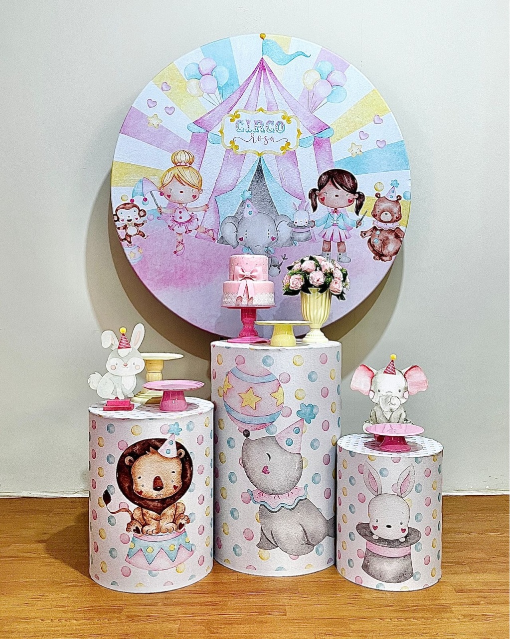 Circo Rosa - Kit Promocional Prata - FestAí Pegue Monte
