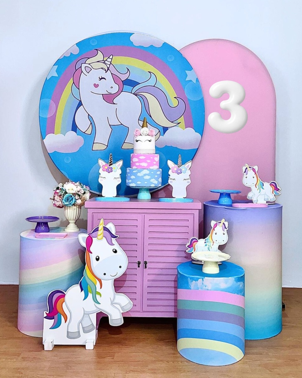 Unicornio - Kit Promocional Diamante - FestAí Pegue Monte