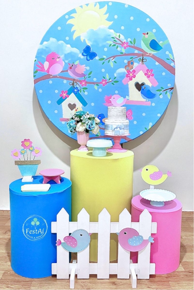 Jardim Passarinhos - Kit Promocional Prata I - FestAí Pegue Monte