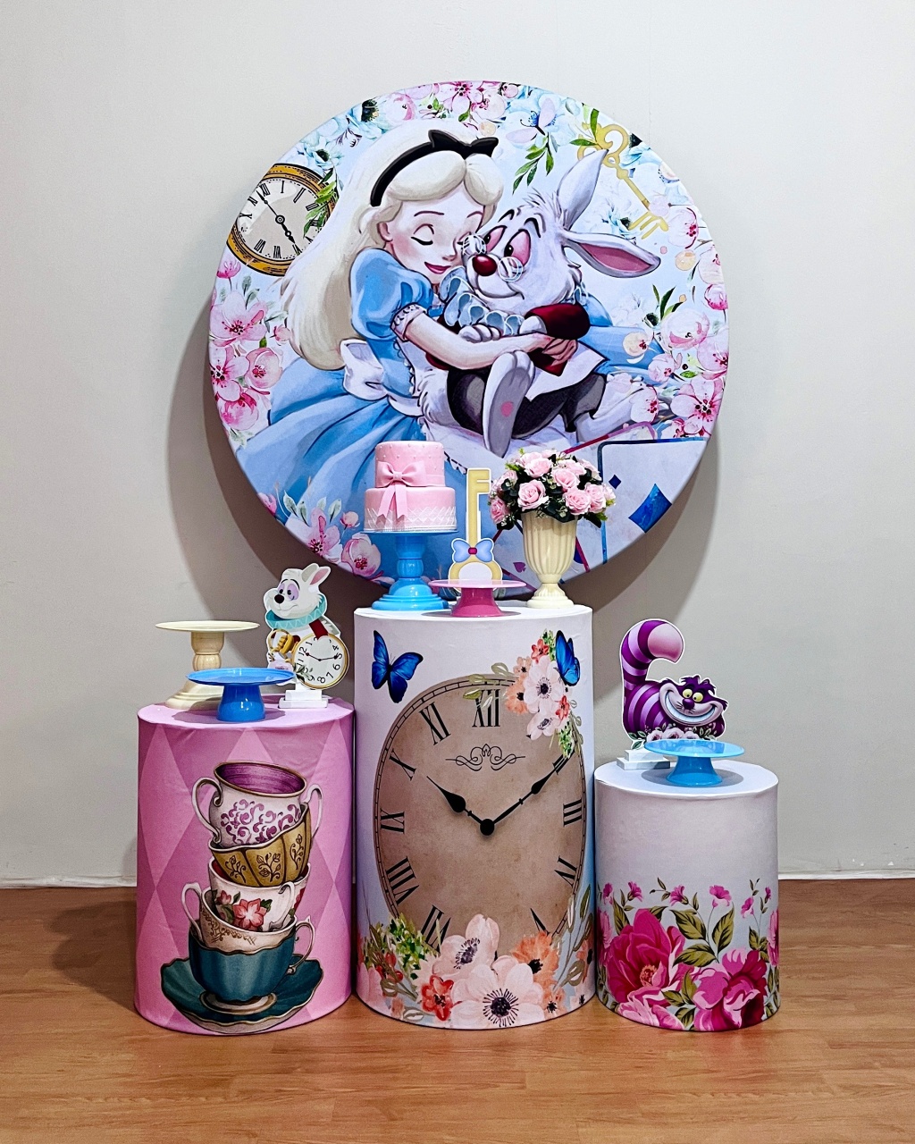 Alice No País das Maravilhas - Kit Promocional Prata  - FestAí Pegue Monte