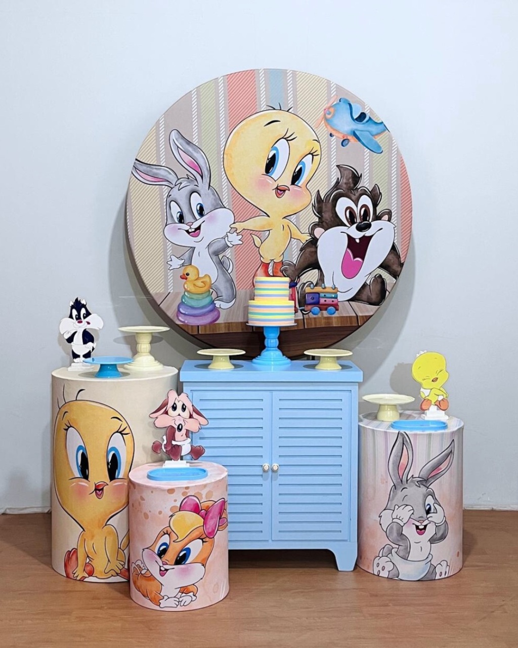 Baby Looney Tunes Menino - Kit Promocional Ouro - FestAí Pegue Monte