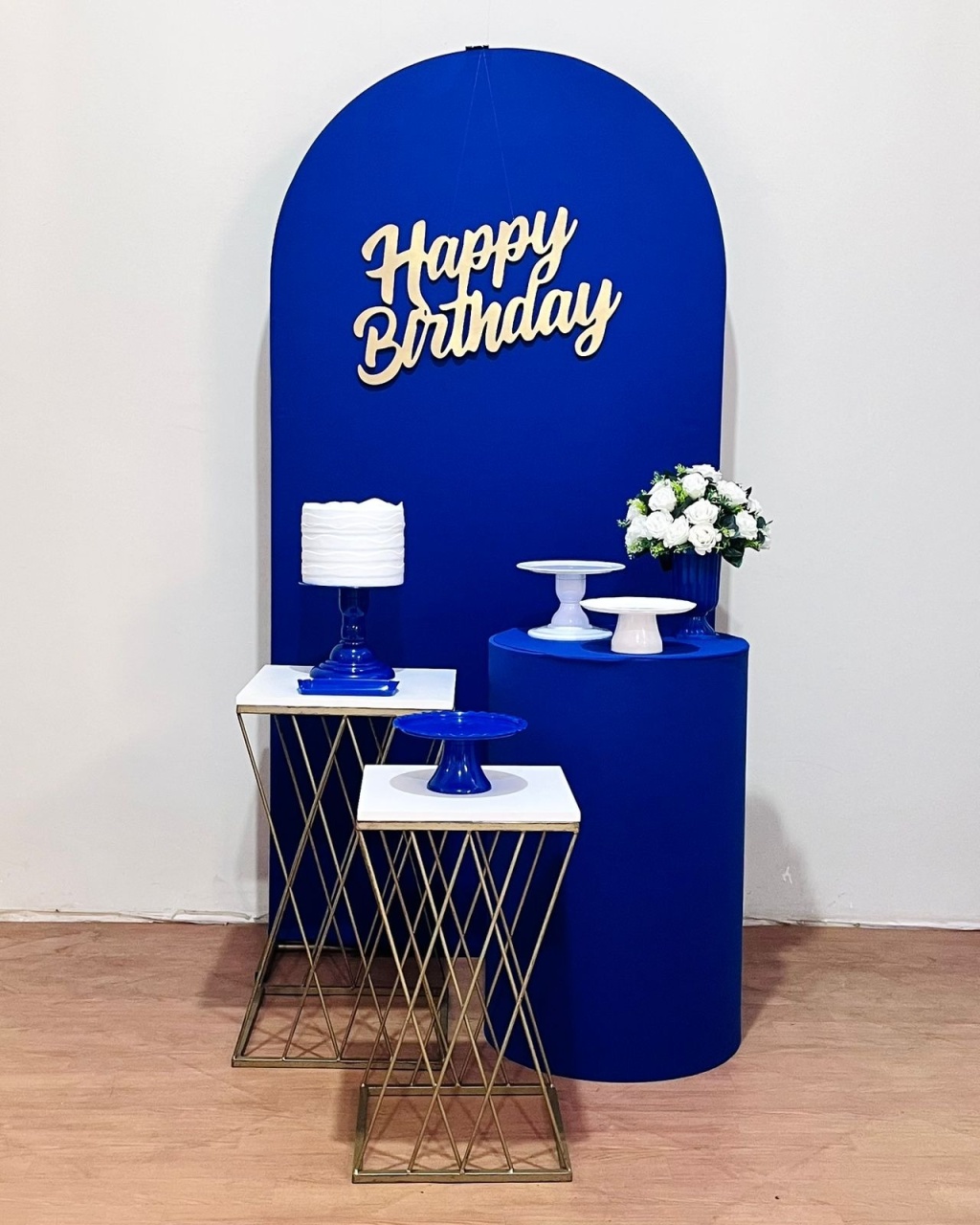 Kit Happy Bday Azul - Composição Romano - FestAí Pegue Monte