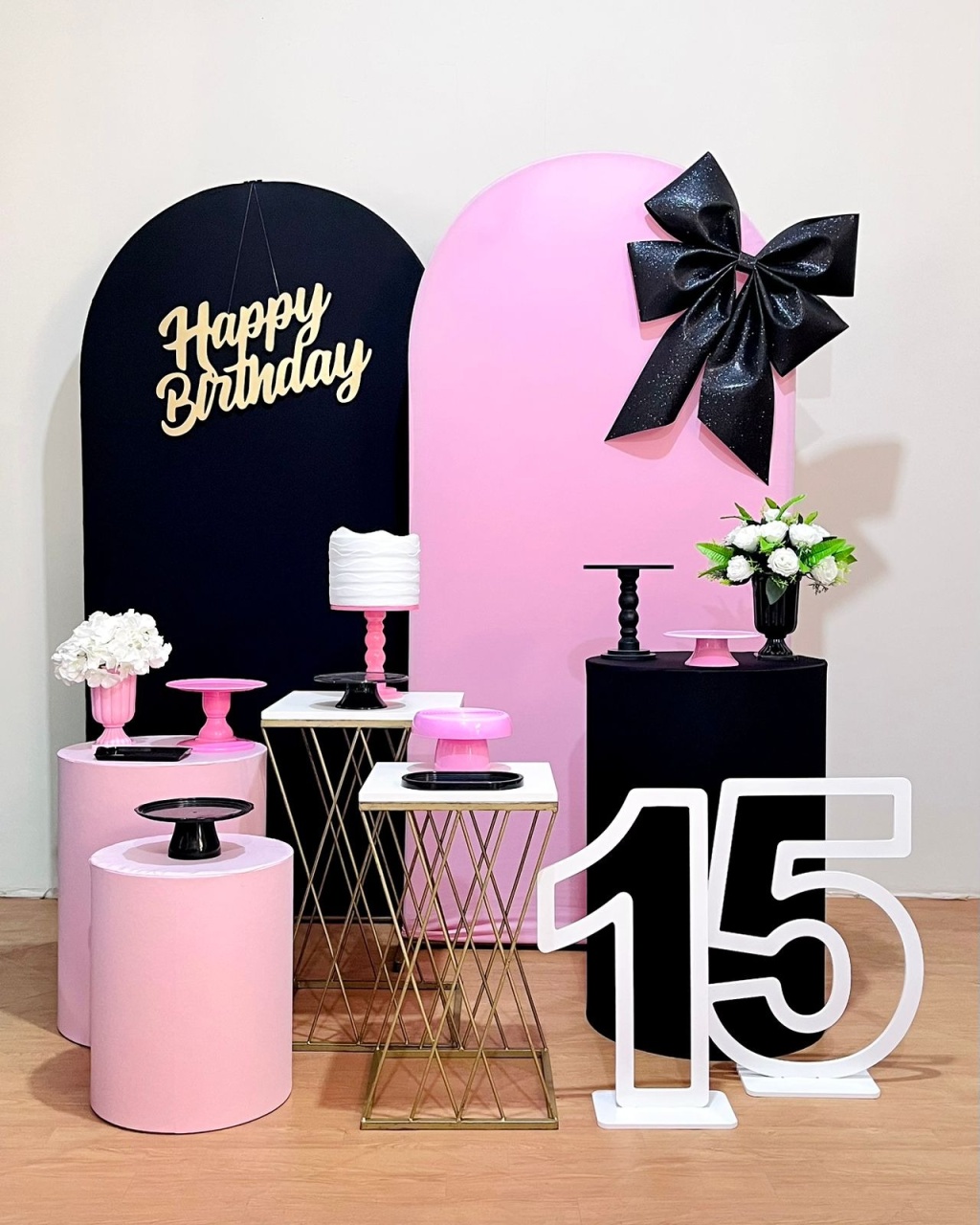 15 Anos Laço Rosa E Preto - Composição - FestAí Pegue Monte