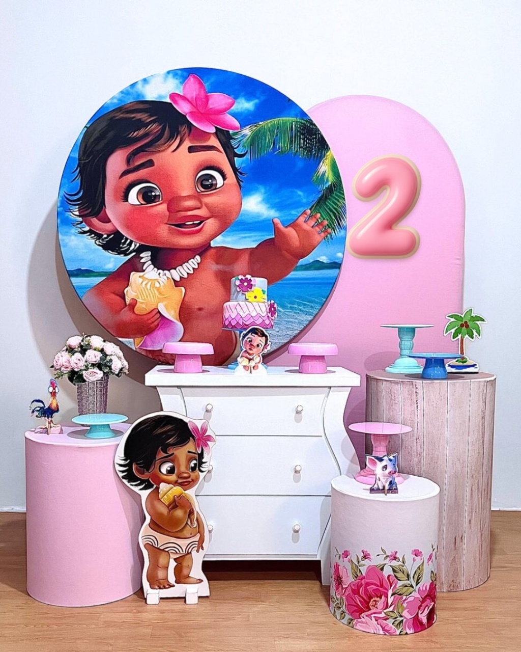Moana Baby - Kit Promocional Diamante C/Romano - FestAí Pegue Monte