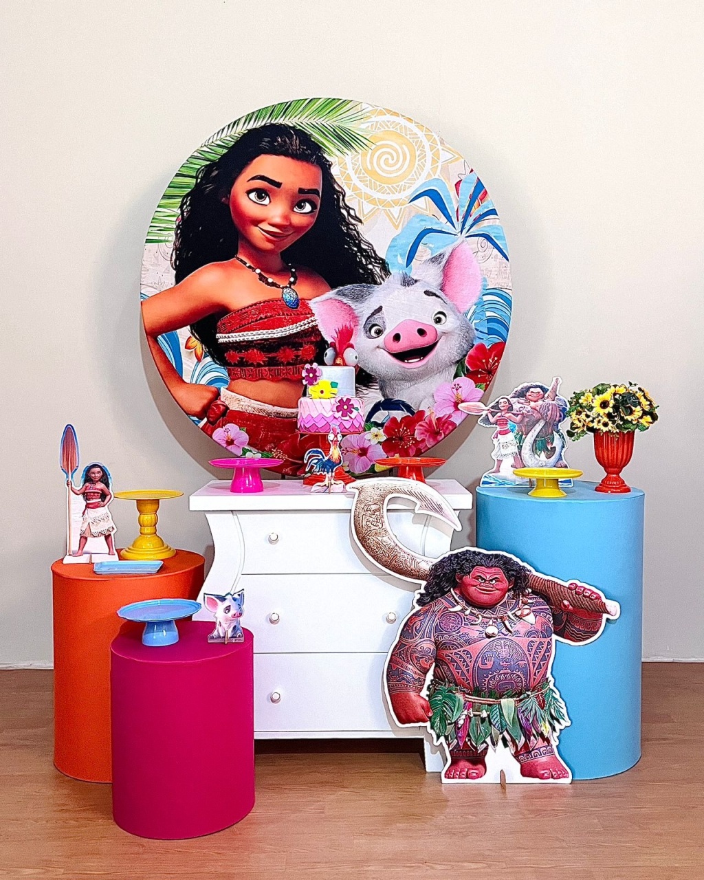 Moana - Kit Promocional Ouro I - FestAí Pegue Monte