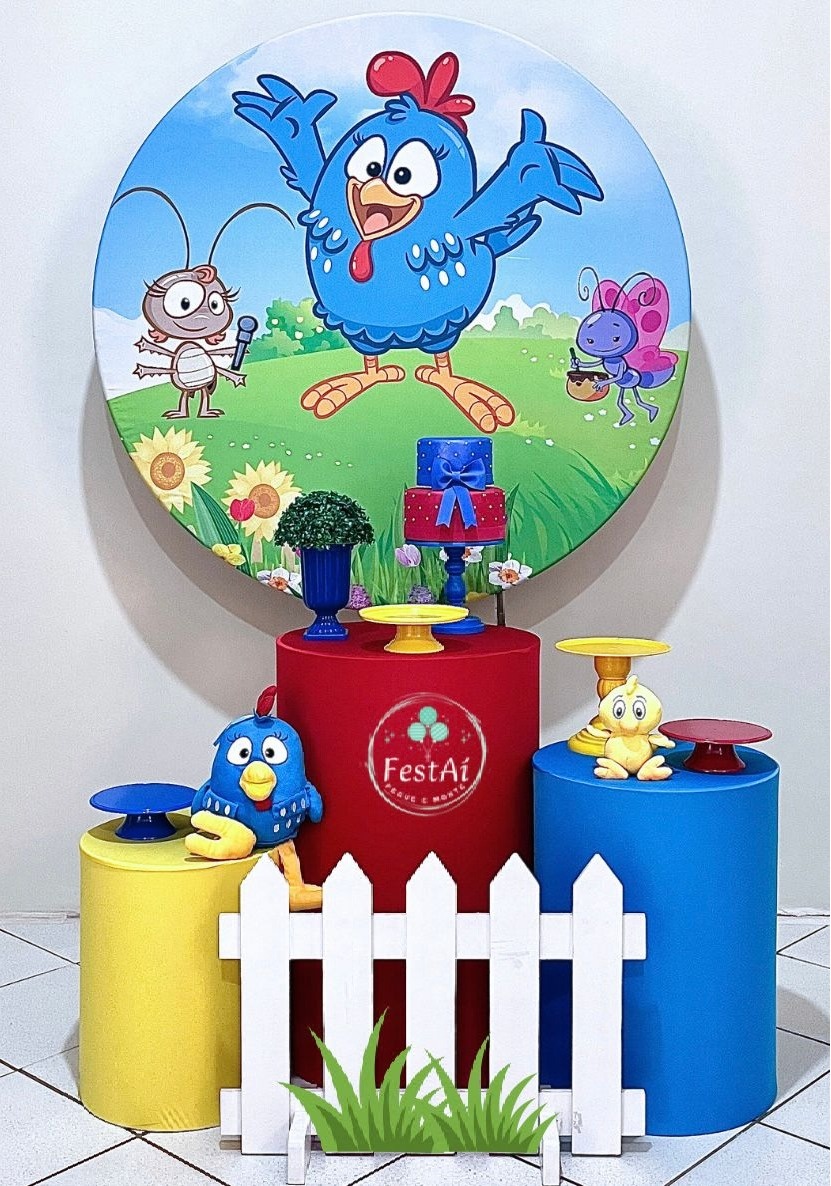 Galinha Pintadinha - Kit Promocional Prata - FestAí Pegue Monte