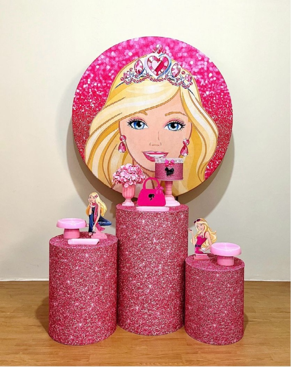 Barbie -  Kit Promocional Prata  - FestAí Pegue Monte