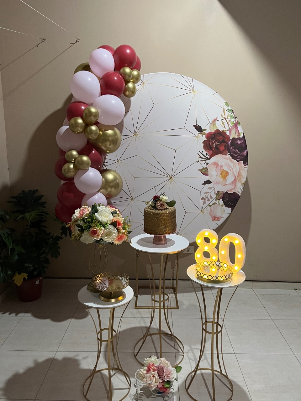 Kit Floral Marsala - Tania Decorações 