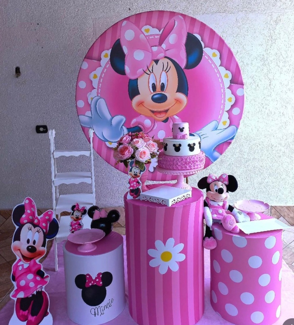 Kit Minie Rosa (K) - Tania Decorações 