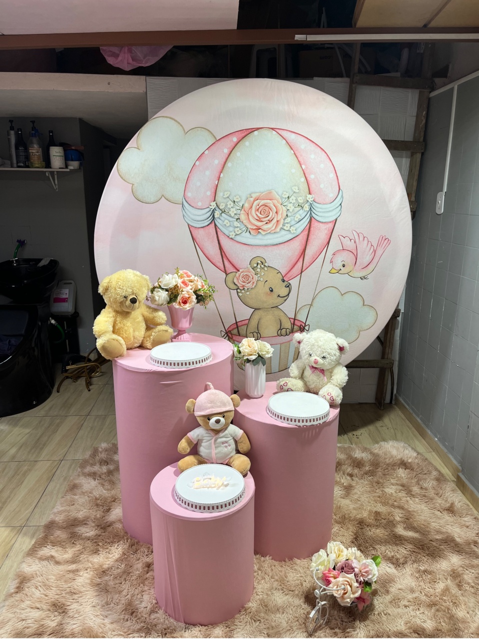Kit Bronze Ursa Balao - Tania Decorações 