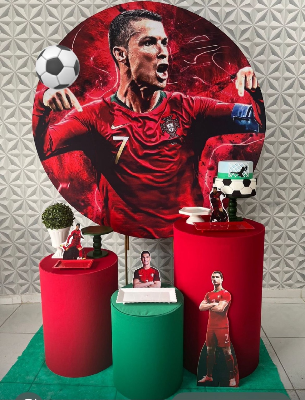 Kit  Cristiano Ronaldo - Tania Decorações 