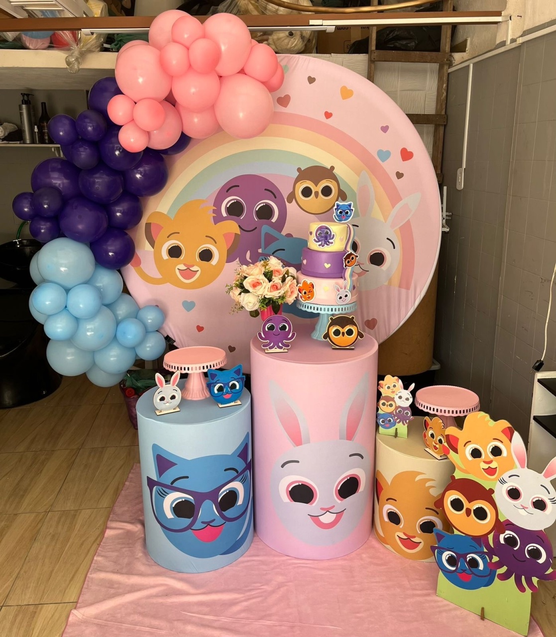 Kit Bolofofo Rosa - Tania Decorações 