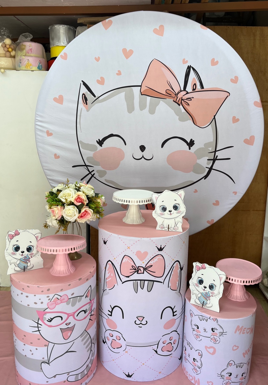 Kit. Gatinha  Bronze - Tania Decorações 