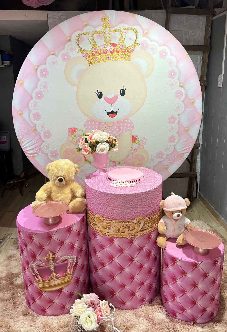 Kit Ursa Princesa  - Tania Decorações 