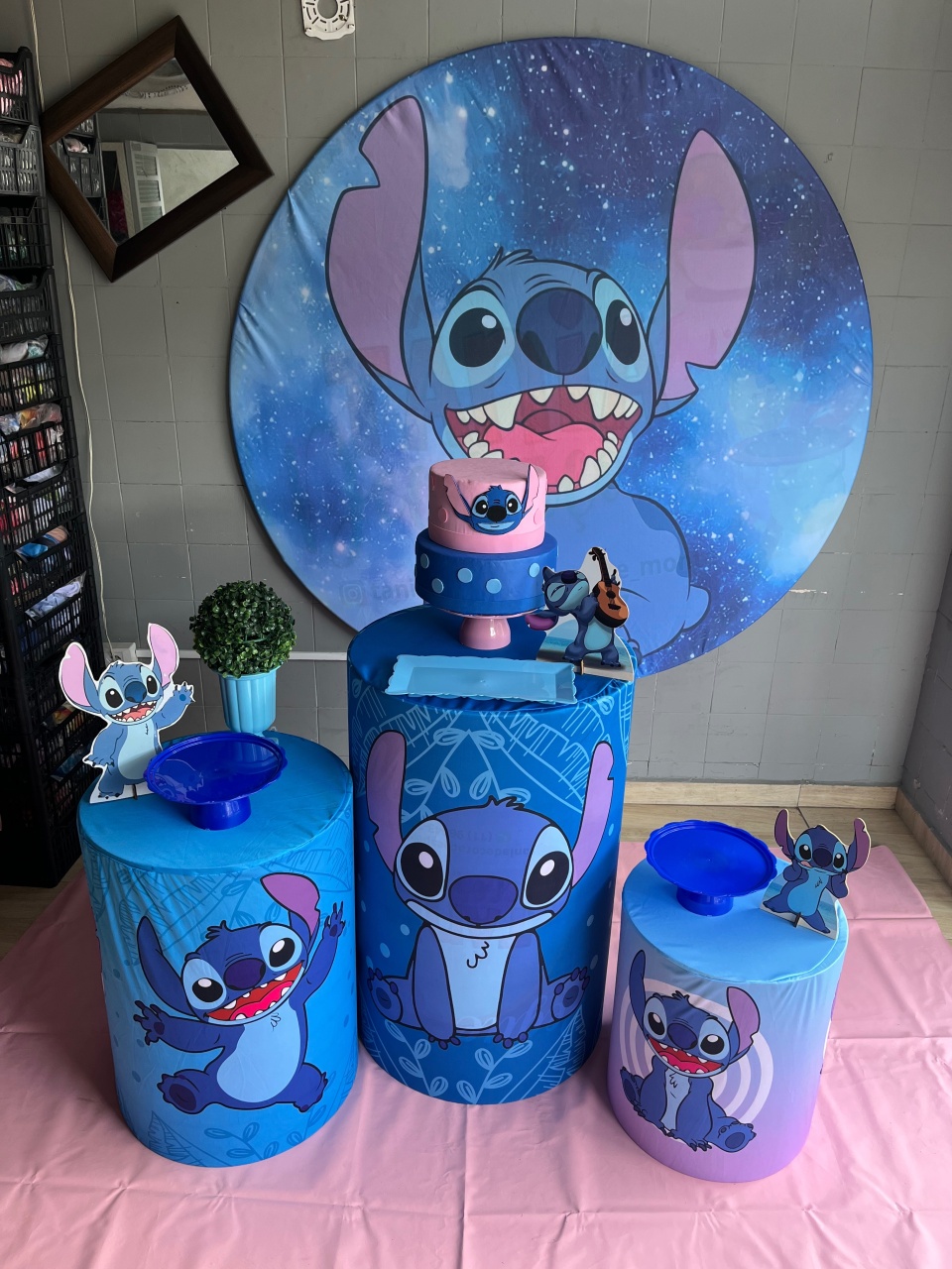 Kit Stitch Azul - Tania Decorações 