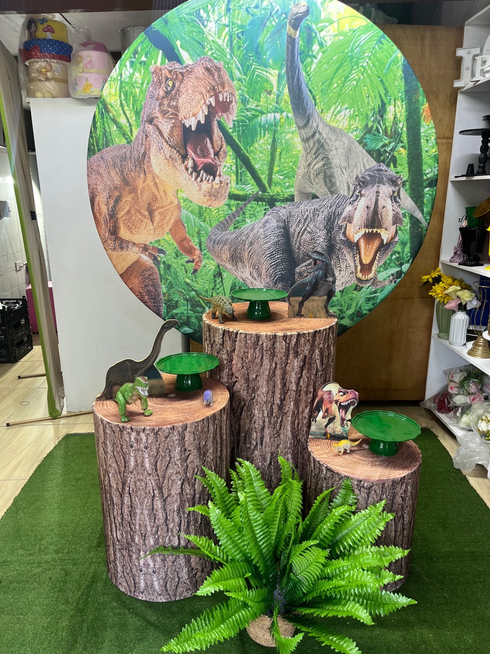 Kit Dinossauro Bronze - Tania Decorações 